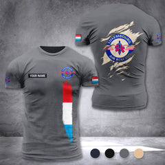 Luxembourg Air Rescue customize T-shirt back
