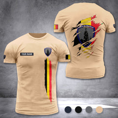 Police de Charleroi Belgium customize T-shirt back