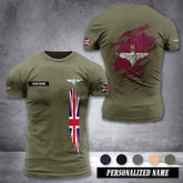 The Parachute Regiment UK customize T-shirt back