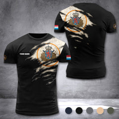 Luxembourg Army customize T-shirt 3d zak
