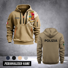 Polizia di Stato Italy customize Hoodie Half Zipper NLG