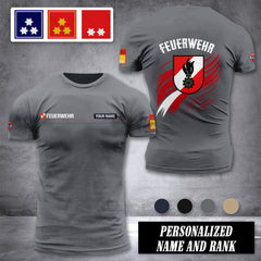 Firefighter Austria customize ranking T-shirt 246