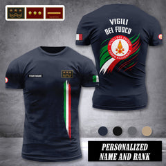 Firefighter Italy customize ranking T-shirt 246