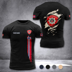 Oslo brann Norway customize T-shirt 355