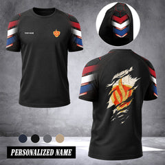 Firefighter Netherlands customize T-shirt has raglan sleeves 265