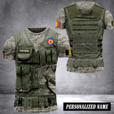 Belgium Army customize T-shirt 3d tatical camo