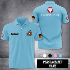Unser Heer Austria customize polo back