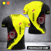 Firefighter Vorarlberg Austria customize T-shirt 3d 285