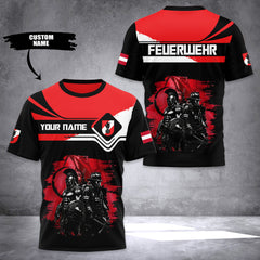 Firefighter Austria customize T-shirt 176