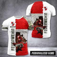 Firefighter Austria customize T-shirt NWE