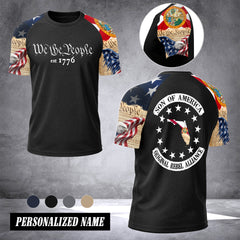 Florida we the people T-shirt has raglan sleeves MRI