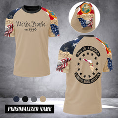 Florida we the people T-shirt has raglan sleeves MRI