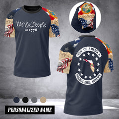Florida we the people T-shirt has raglan sleeves MRI