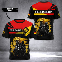 Firefighter Germany customize T-shirt 176
