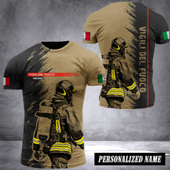 Firefighter Italy customize T-shirt Gr