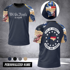 North Carolina we the people T-shirt has raglan sleeves MRI