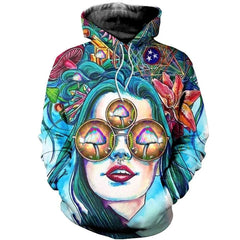 HIPPIE HOODIE 3D PRINTED-HP4