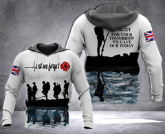 Let We Forget hoodie 3d printed 2