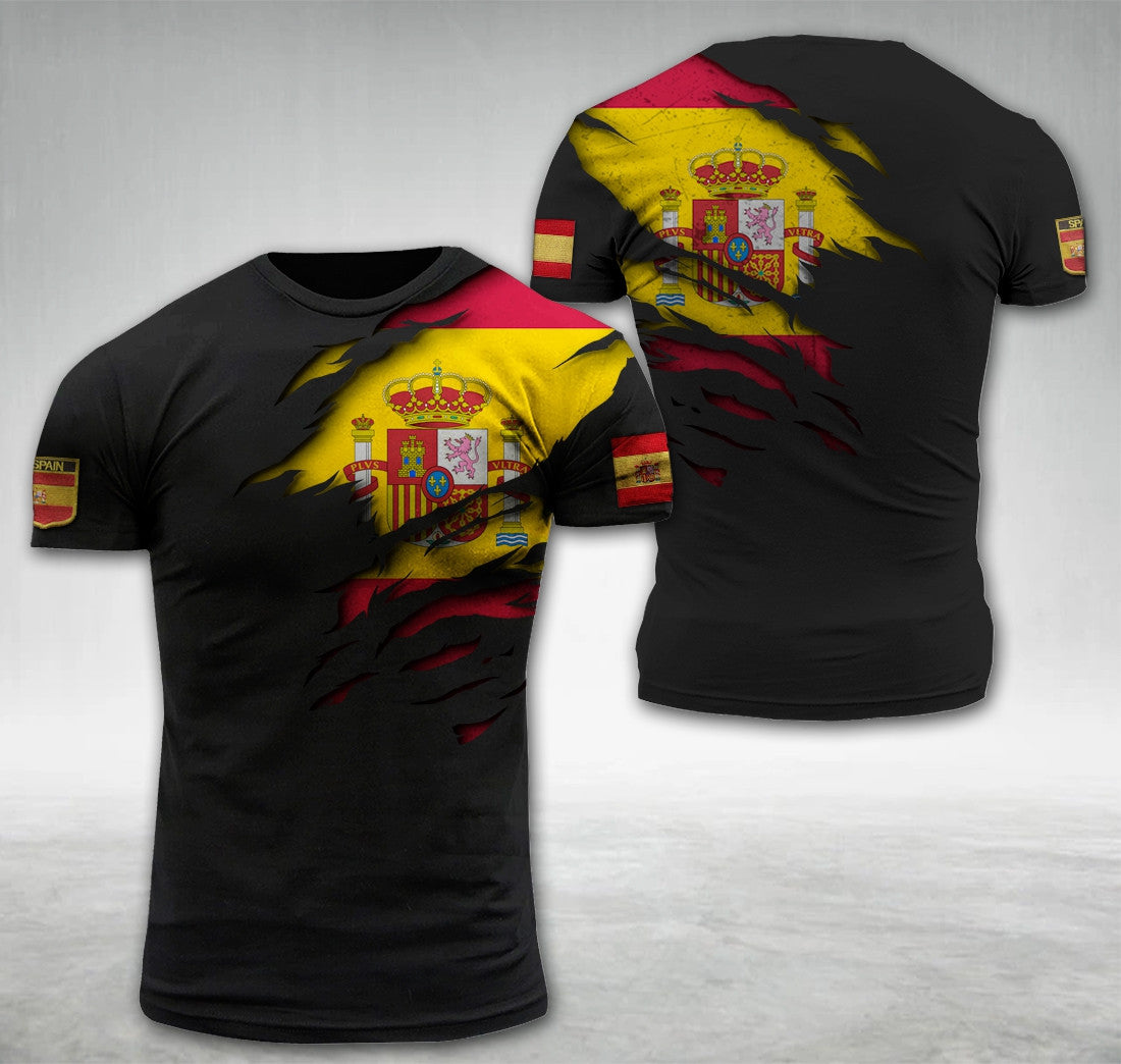 Spain National Flag T-shirt I03