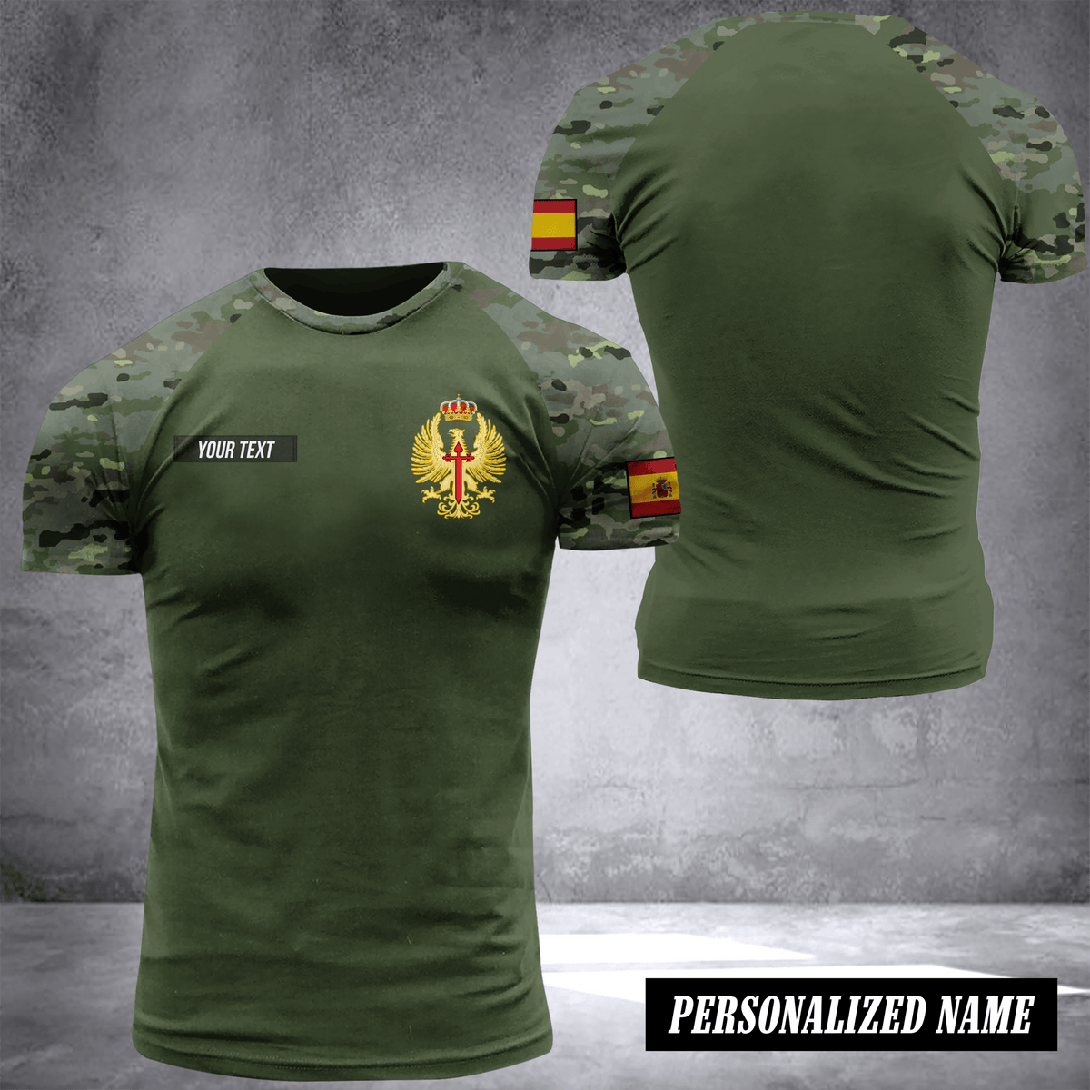 Spain camo customize T-shirt