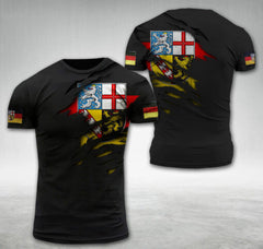 Saarland Germany National Flag T-shirt I02