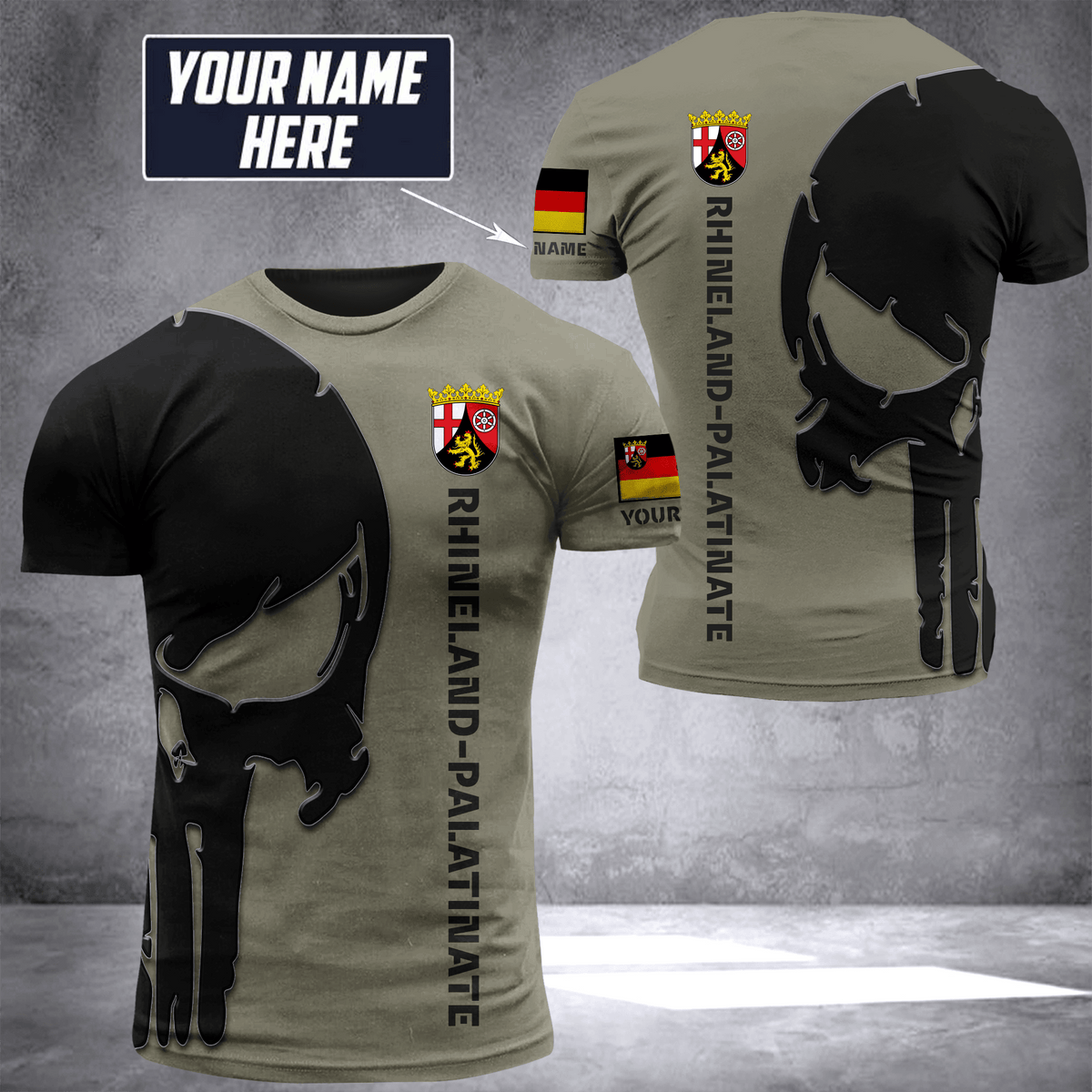 Rhineland-Palatinate pun customize T-shirt
