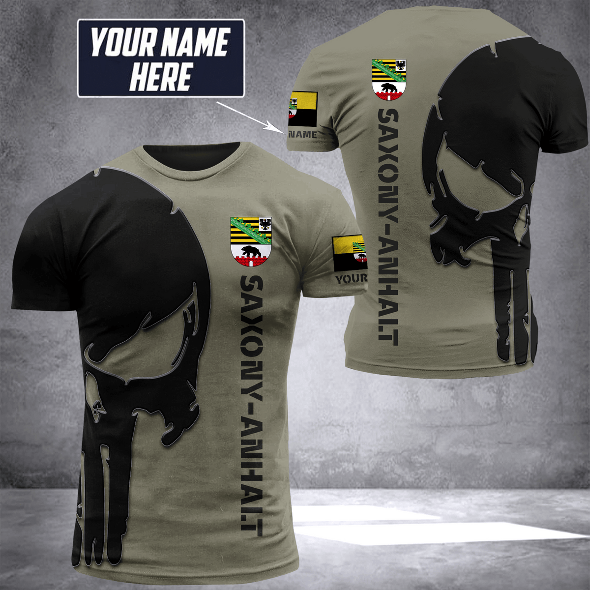Saxony-Anhalt pun customize T-shirt