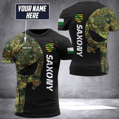Saxony camo pun customize T-shirt