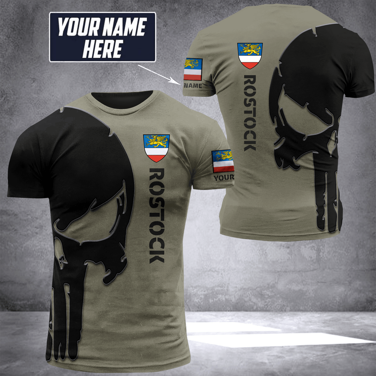 Rostock pun customize T-shirt