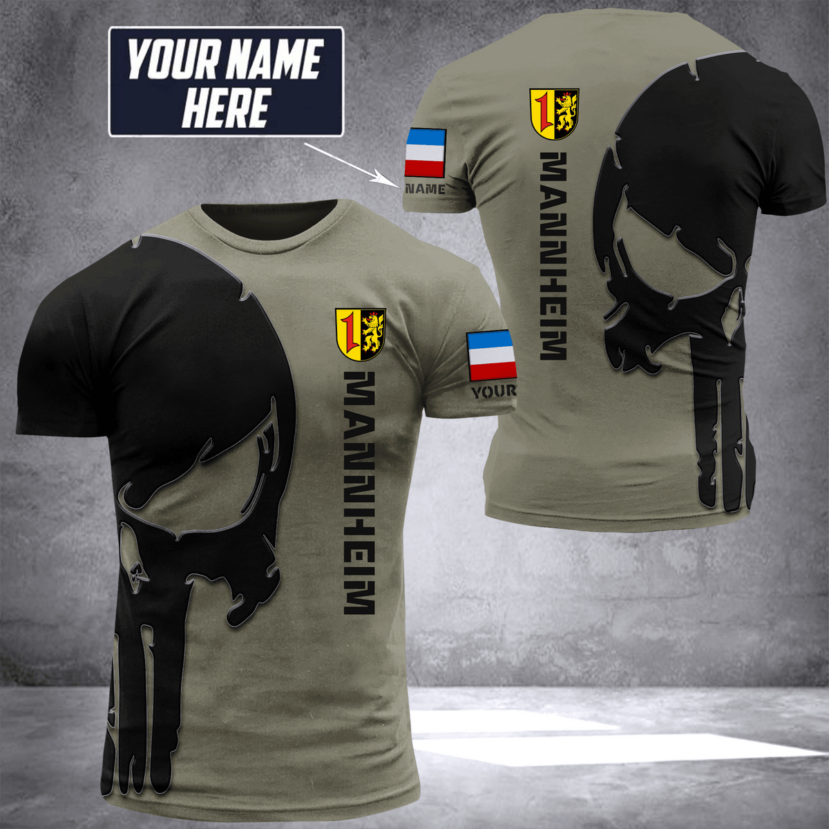 Mannheim pun customize T-shirt