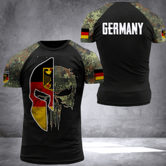 Germany spartan camo National Flag T-shirt I02