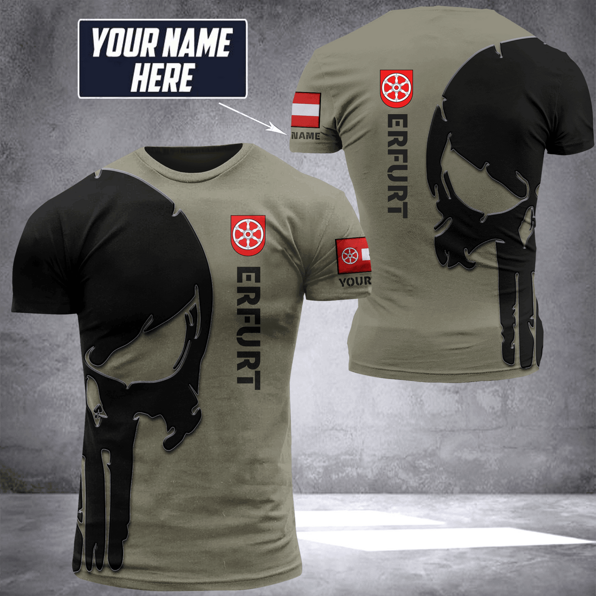 Erfurt pun customize T-shirt