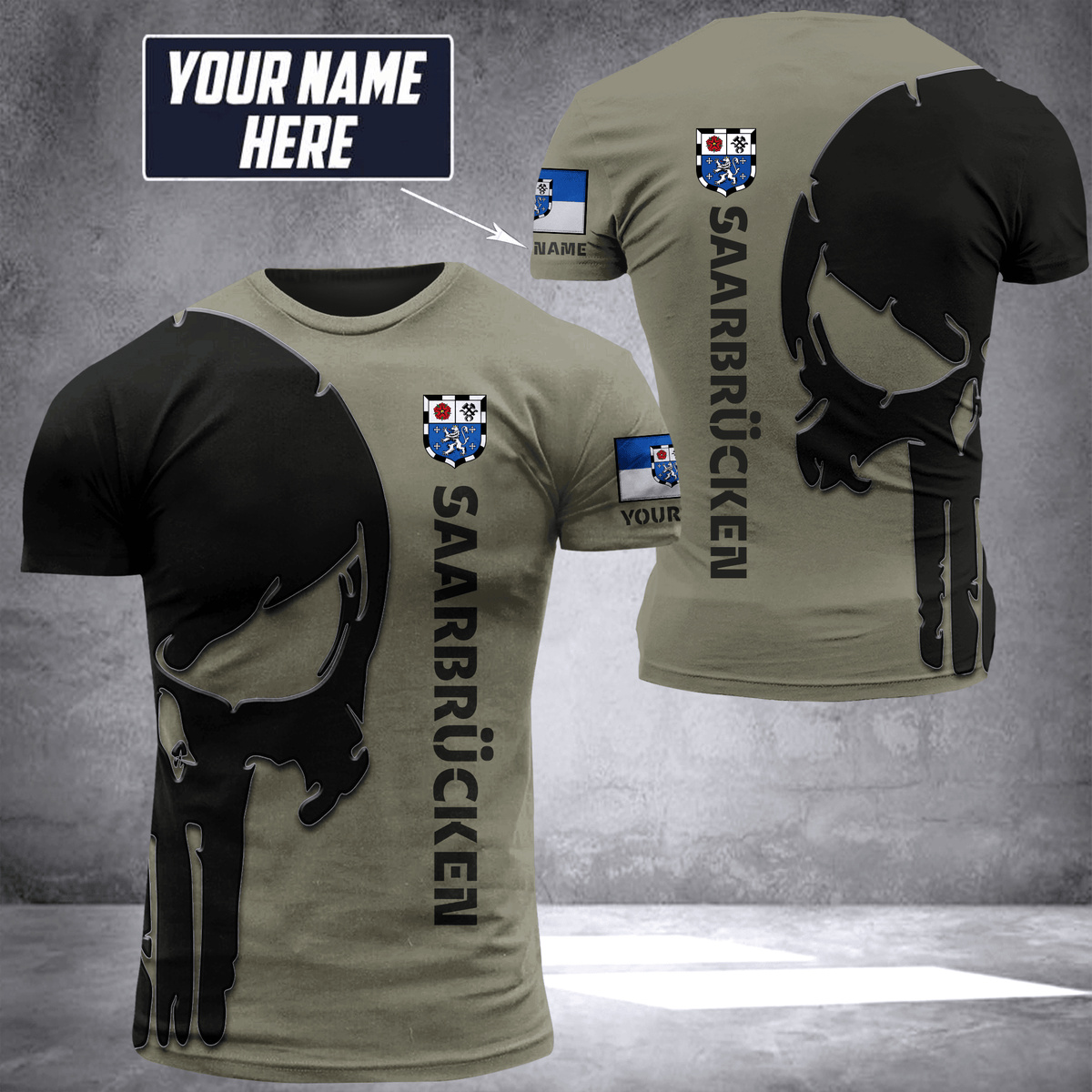 Saarbrücken pun customize T-shirt