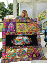 Hippie Peaceful bedding Quilt blankets 3d 006