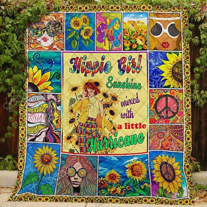 Hippie Peaceful bedding Quilt blankets 3d 015