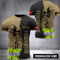 Firefighter Switzerland customize T-shirt 245