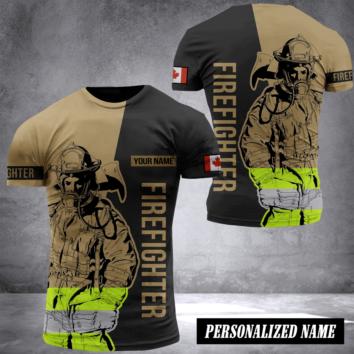 Firefighter Canada customize T-shirt 245