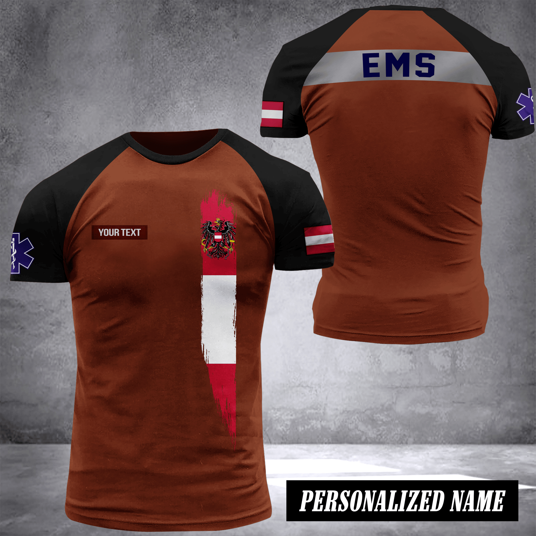 EMS Paramedic Austria customize T-shirt 245