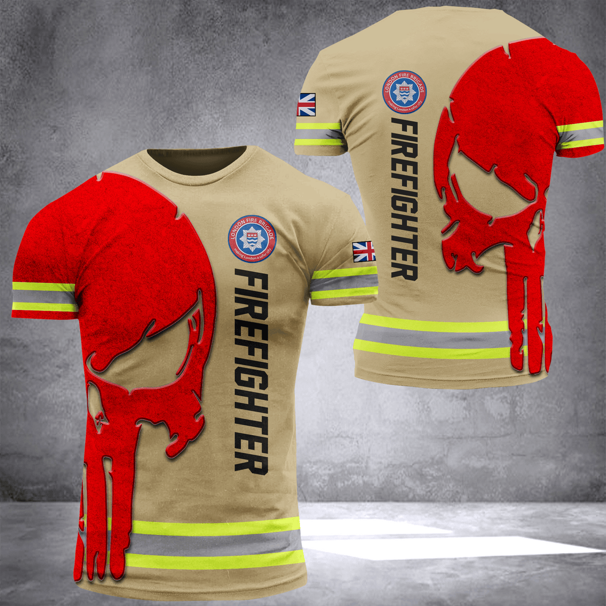 Firefighter UK customize T-shirt 2452
