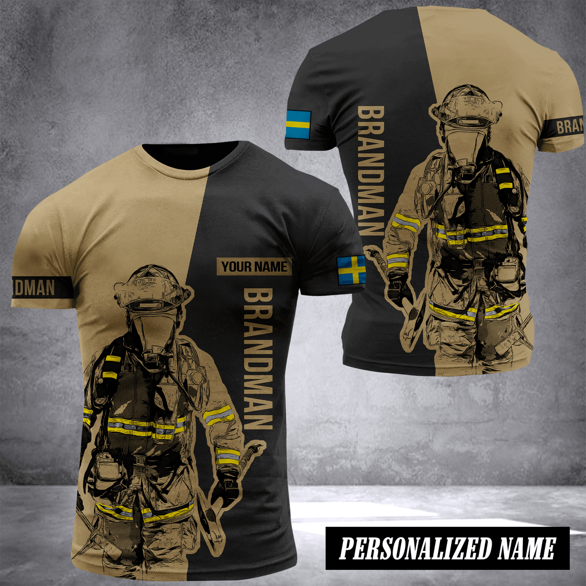 Firefighter Sweden customize T-shirt 245