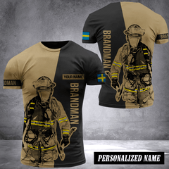 Firefighter Sweden customize T-shirt 245