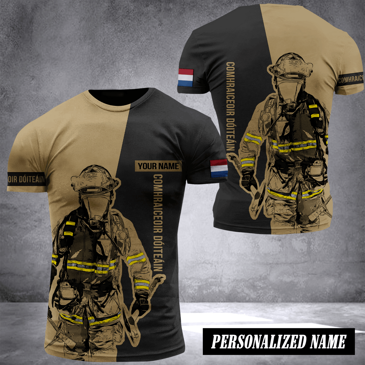 Firefighter Ireland customize T-shirt 245