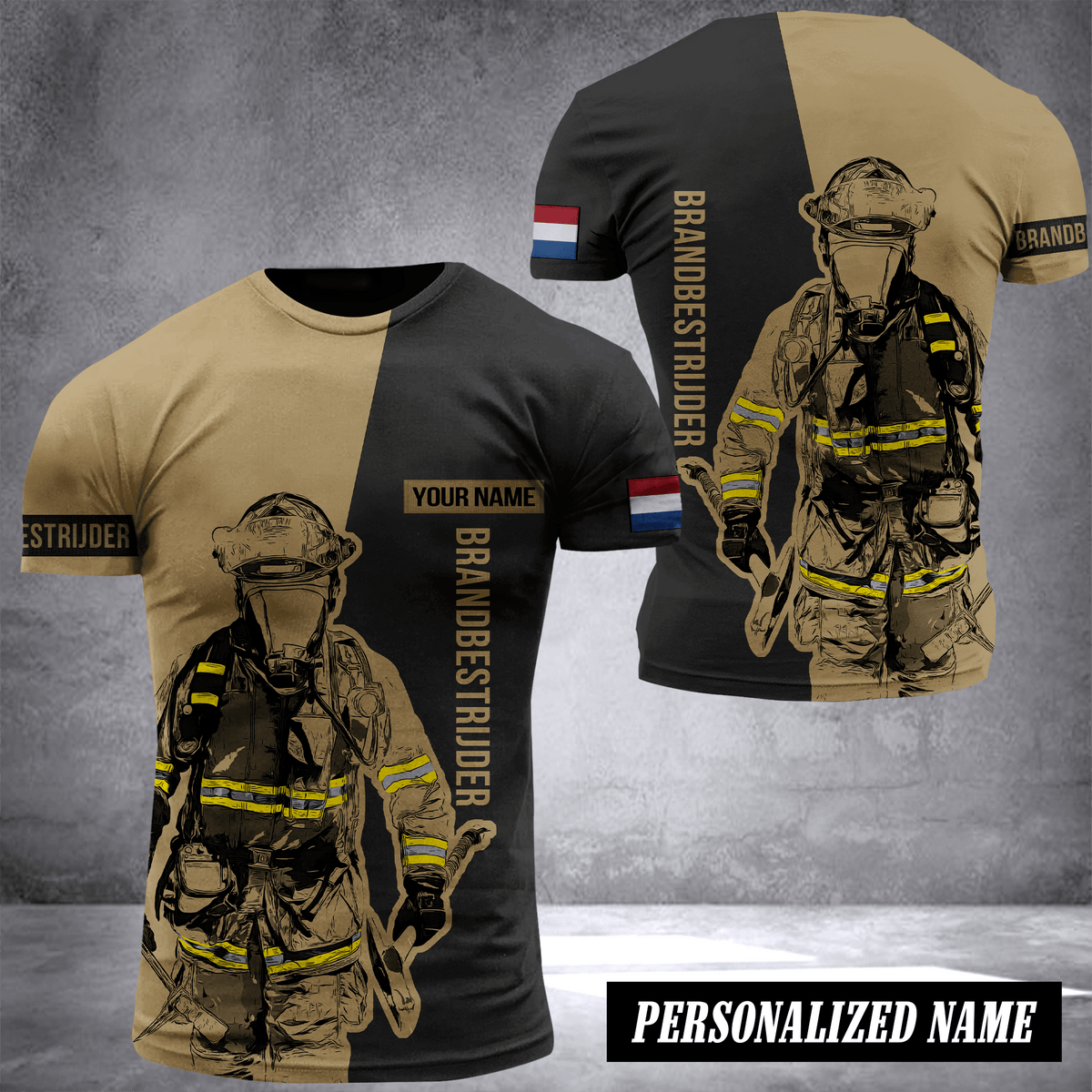 Firefighter Netherlands customize T-shirt 245