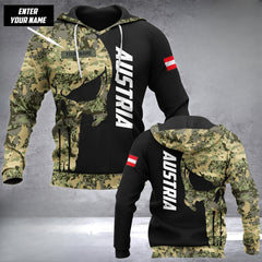 Austria soldier HOODIE hoodie customize 3d printed pun camo