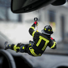 Personalized Firefighter hanging Ornament