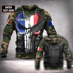 France soldier HOODIE customize 3d printed pun camo 101