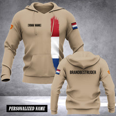 Firefighter Netherlands customize Sleeve T-shirt Hoodie 2452