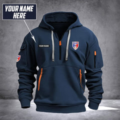 Firefighter France customize Hoodie Half Zipper