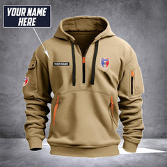 Firefighter France customize Hoodie Half Zipper