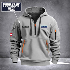 Polizei Austria customize Hoodie Half Zipper